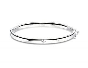 silver bangle with stars
