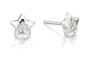 silver star earrings