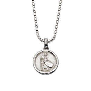 st Christopher silver necklace