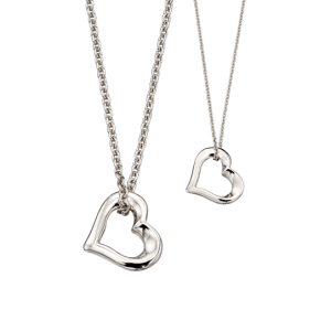 heart necklace set