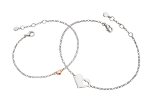 heart silver bracelet