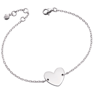 Nancy Silver Heart Bracelet