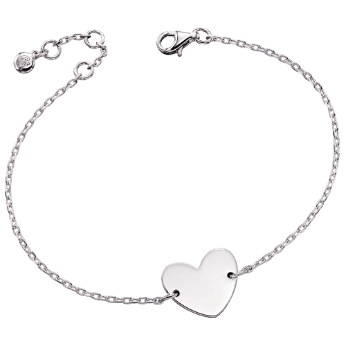 Nancy Silver Heart Bracelet