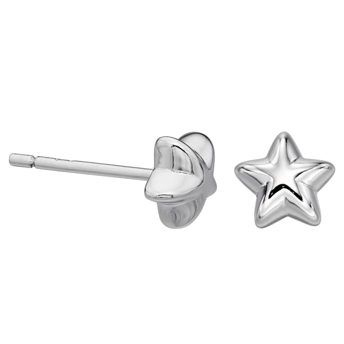 silver star earrings