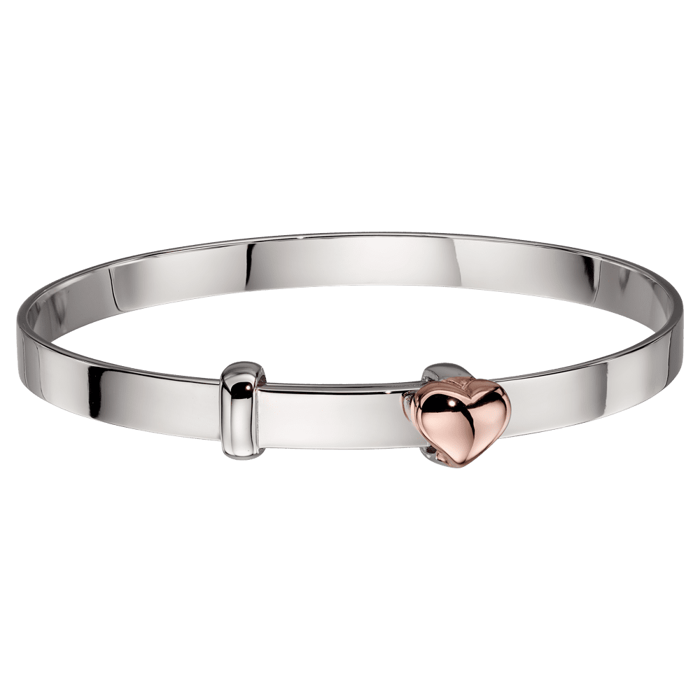 Infant of Prague Double Loop Bangle Bracelet - Sterling Silver Charm  (9207SS)