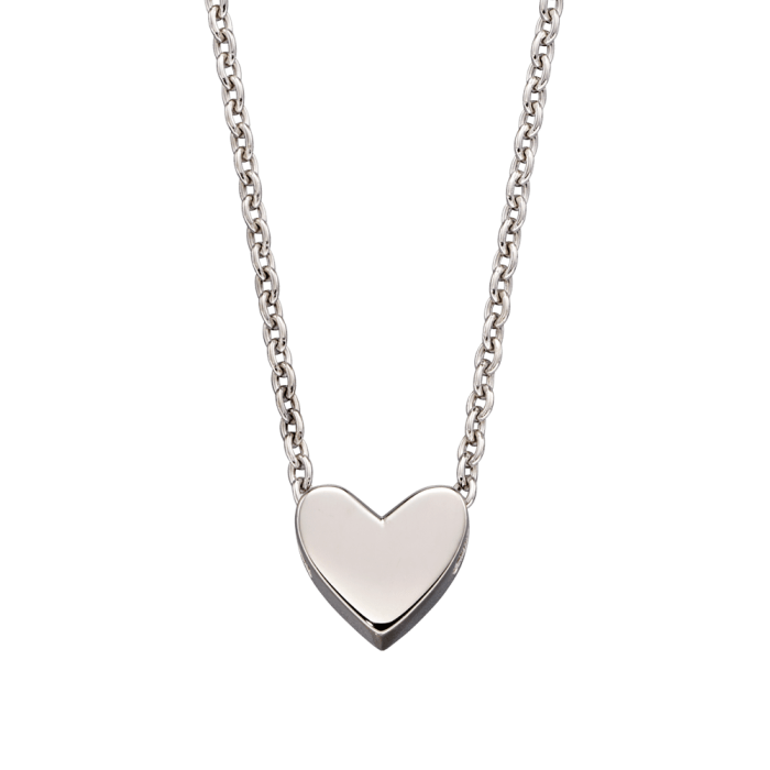 Zahra - Single Heart Charm Necklace