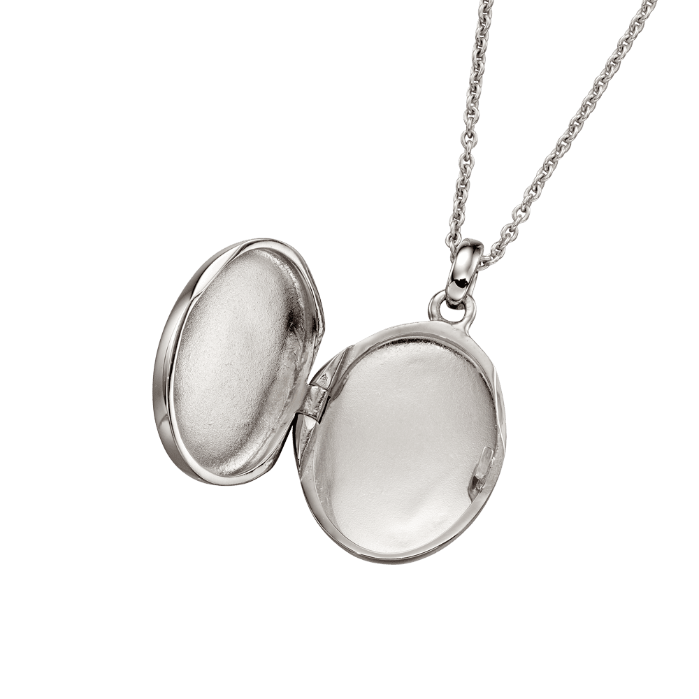 Orla - Oval Sterling Silver Locket - Little Star Jewellery