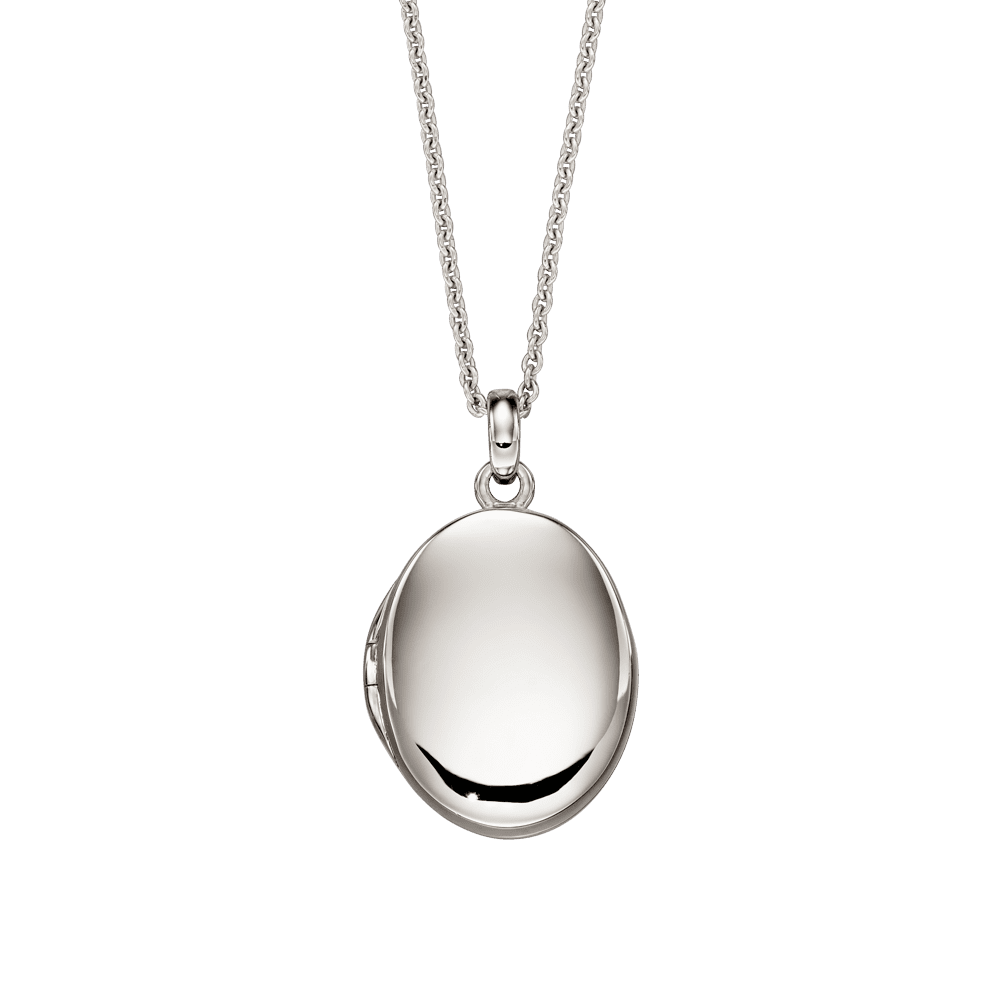 Orla - Oval Sterling Silver Locket - Little Star Jewellery