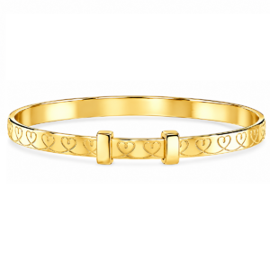 Amari Gold Heart Baby Bangle