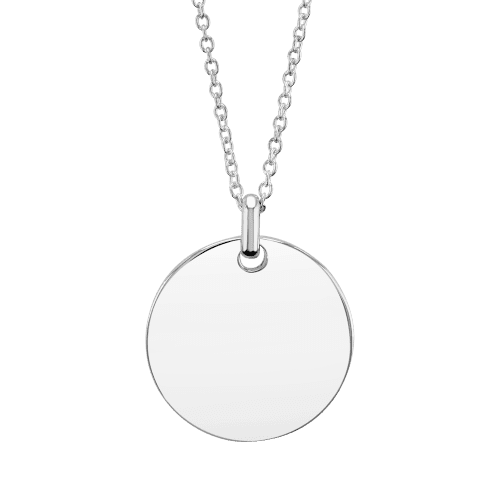 Morgan Silver Disc Necklace
