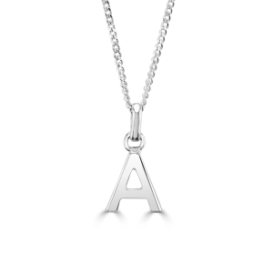 Sterling Silver Alphabet "A" Necklace