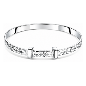 Maeve Diamond Cut Pattern Bangle