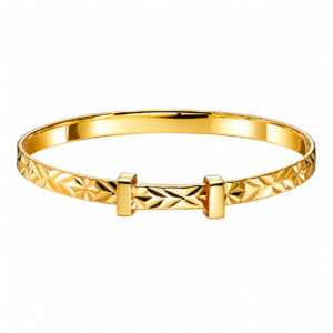 Inaya - Diamond Cut Gold Baby Bangle
