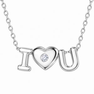 Amore - I Love U Diamond Necklace